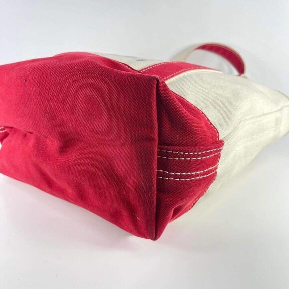 VTG Lands End boat and tote bag Red wreath Kids painting large Canvas Bag - Picture 7 of 10